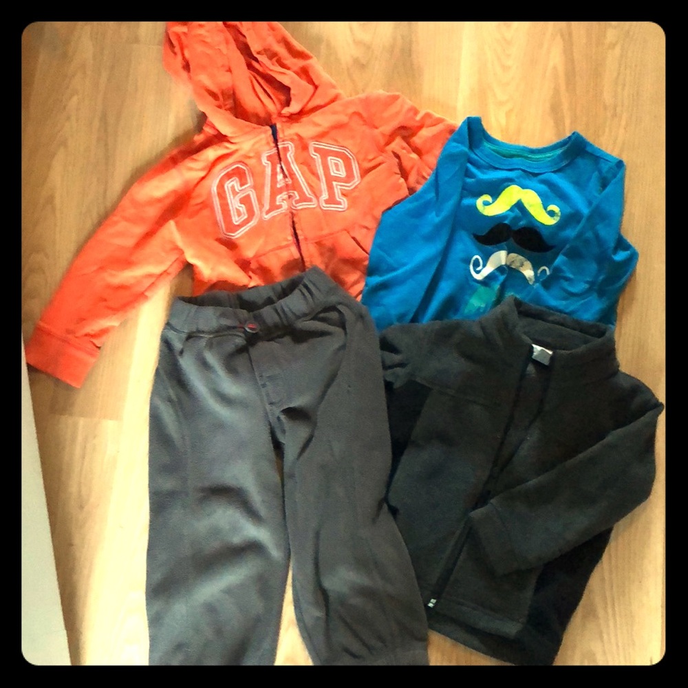 Gap Hoodie, Gap sweats, Columbia fleece, mustache